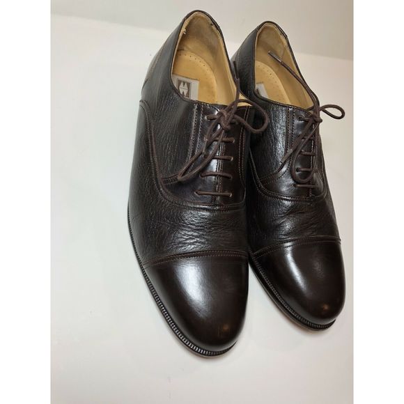 Men's Magnanni Med DRK Brown Dress Shoes Leather - Picture 12 of 12